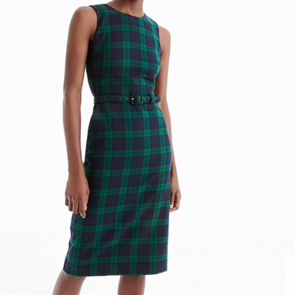 J Crew Blackwatch Tartan Plaid Dress, Sz 6